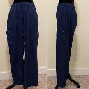 Navy Blue. IRG-elastic waist pant- edge